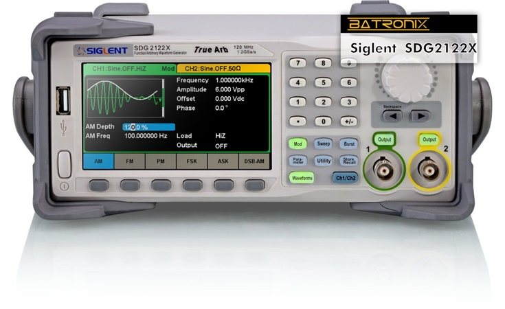 فانکشن ژنراتور 120 مگاهرتز 2کانال SIGLENT مدل SDG2122X